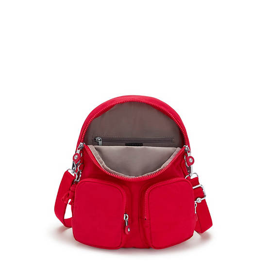 Kipling Firefly Up Convertible Backpacks Red Rouge | CA 1577UZ